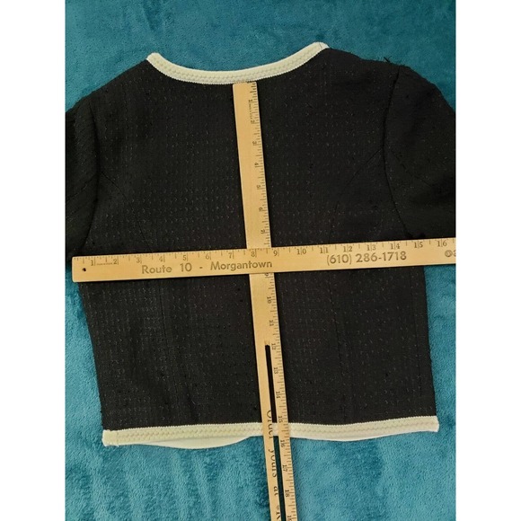 H&M Womens Black Long Sleeve Cardigan Sweater Size 2 Ladies Zipped Pockets NWT - Picture 6 of 8